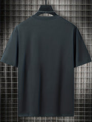 Men's Block Short Sleeve T shirt Casual Comfy Tees For Summer Mens Clothing
