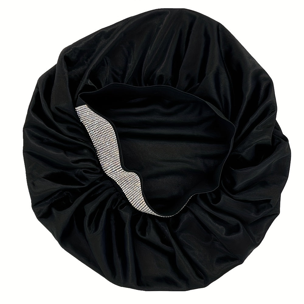 Soft Satin Bonnet Elastic Hair Bonnet for Women