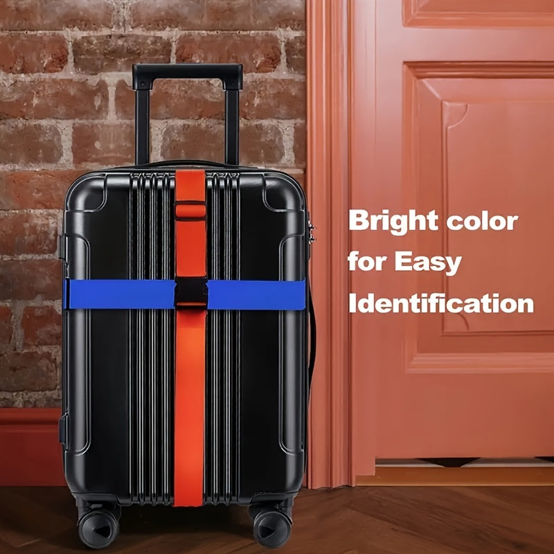Adjustable Nylon Luggage Protector Straps - Stylish Travel Accessories