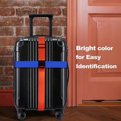 Adjustable Nylon Luggage Protector Straps - Stylish Travel Accessories