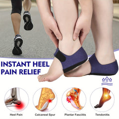 2 Pairs Gel Heel Cushion Pads Thickened Heel Protectors