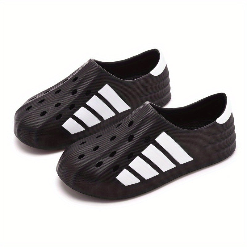 Men's Blocks Print Clog Sneakers Casual Shoes