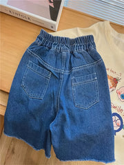 Boys Ripped Denim Shorts Jeans Shorts For Summer Kids Clothes