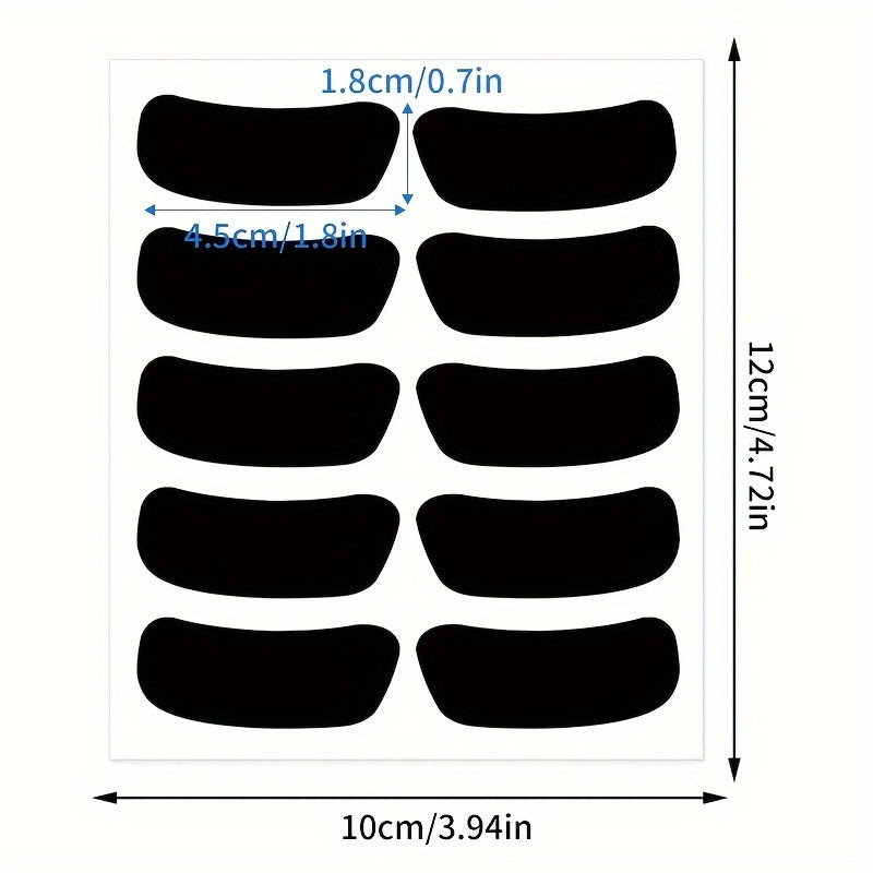 100 Eye Face Stickers Chalkboard Waterproof Erasable Eye Stickers