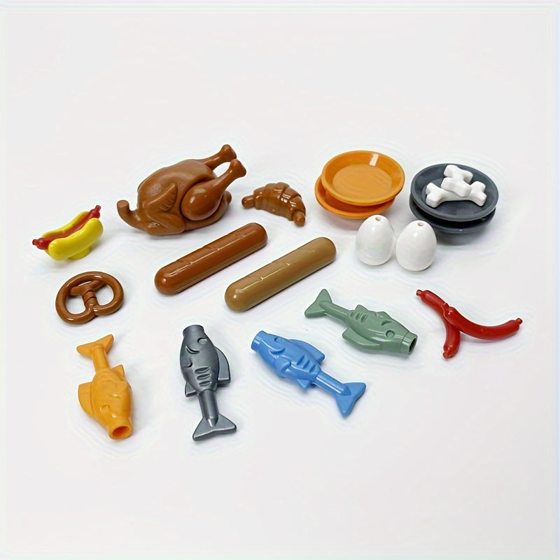 Food Building Blocks Set Compatible With Classic Toys