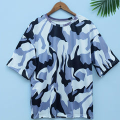 Women's Camo Short Sleeve T-Shirt for Outdoor Sports and Fitness