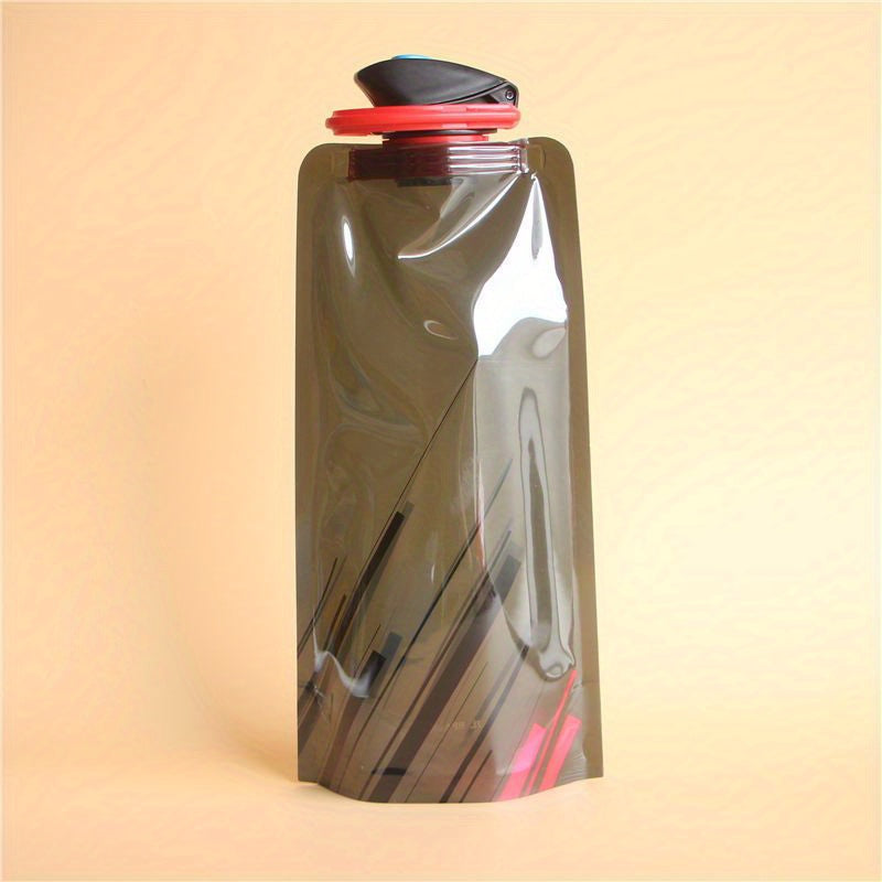 700ML Sports Folding Water Bag Portable Plastic Bottle