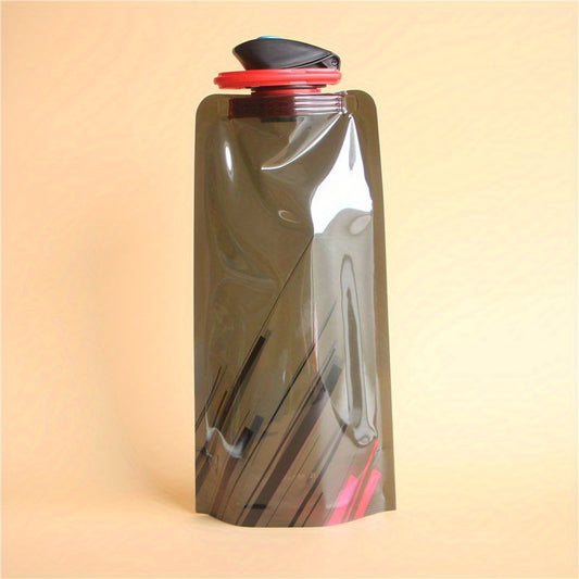 700ML Sports Folding Water Bag Portable Plastic Bottle