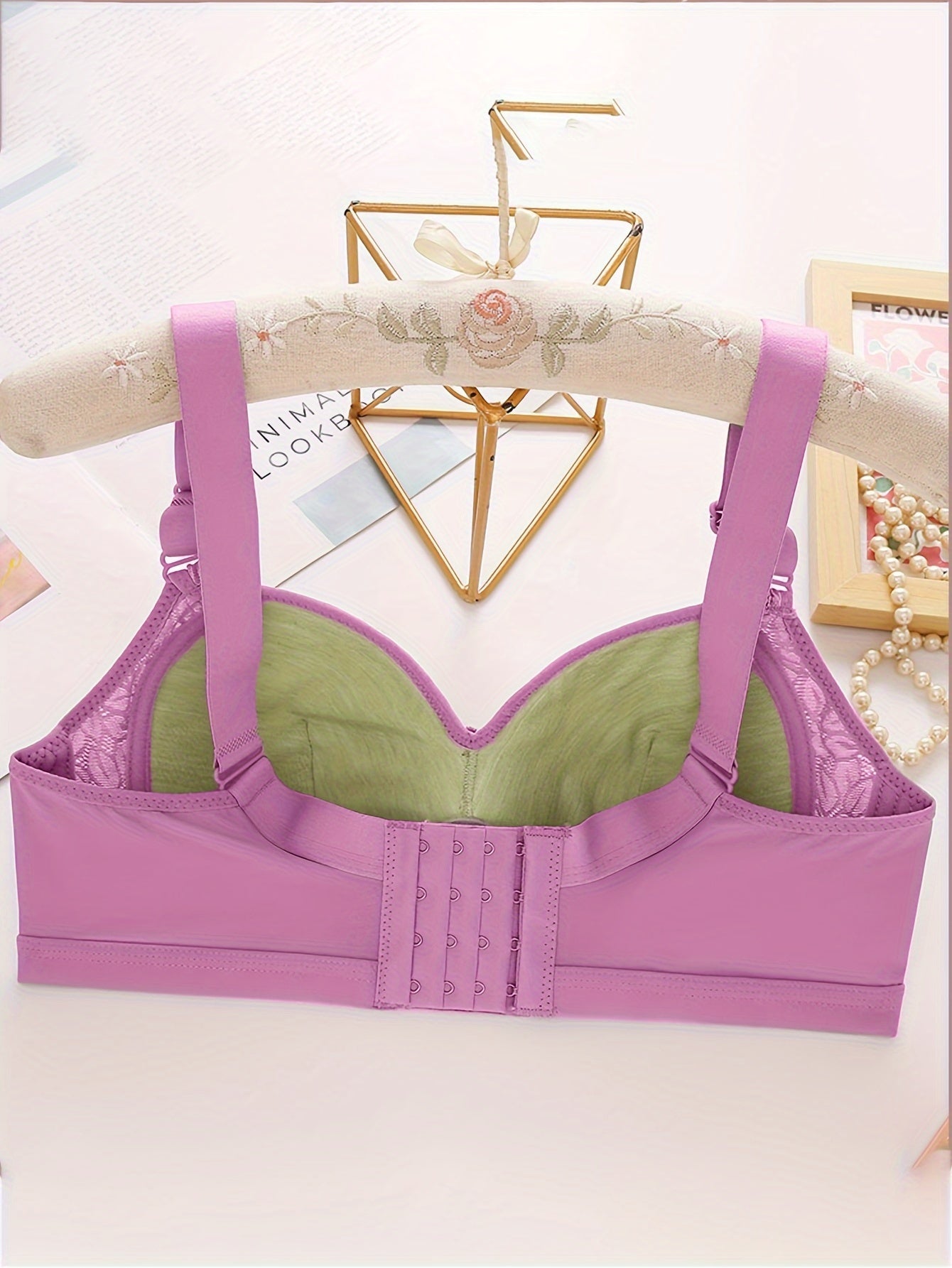 Lace Wireless Push Up Bra