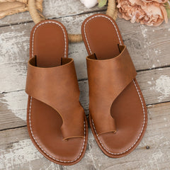 Women's Lightweight Slide Sandals Open Toe Slip On Shoes