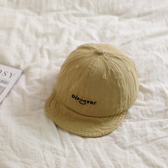 Kids Sunshade Baseball Cap w/ Letter Embroidery, Adjustable for Outdoor Sport