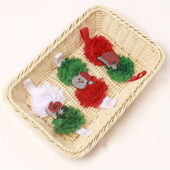 Christmas Floral Baby Headband For 0-2 Year Olds