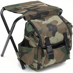 Camouflage Portable Backpack Chair for Outdoor Camping Travel BBQ Sports