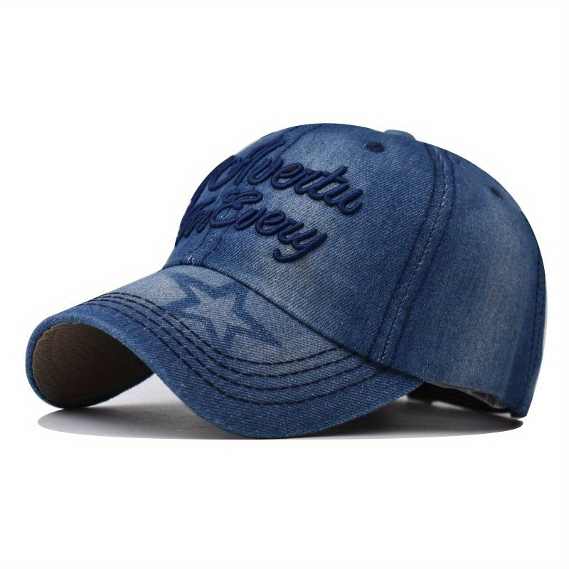 Letter Embroidery Baseball Cap Vintage Sun Hat Adjustable