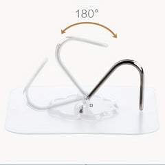 20pcs Strong Adhesive Hooks for Bathroom Towels, Keys, Umbrellas - Transparent