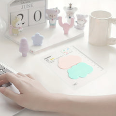 1pc 50 Pages PET Waterproof Cloud Sticky Notes Office Index Stickers