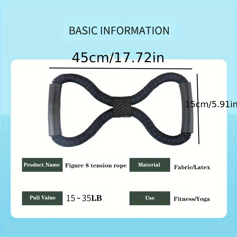 8 Shaped Camo Yoga Resistance Rope For Chest Expansion Body Shaping