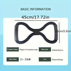 8 Shaped Camo Yoga Resistance Rope For Chest Expansion Body Shaping