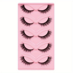 10 Pairs Thick Curling Fiber Fox Eye False Eyelashes