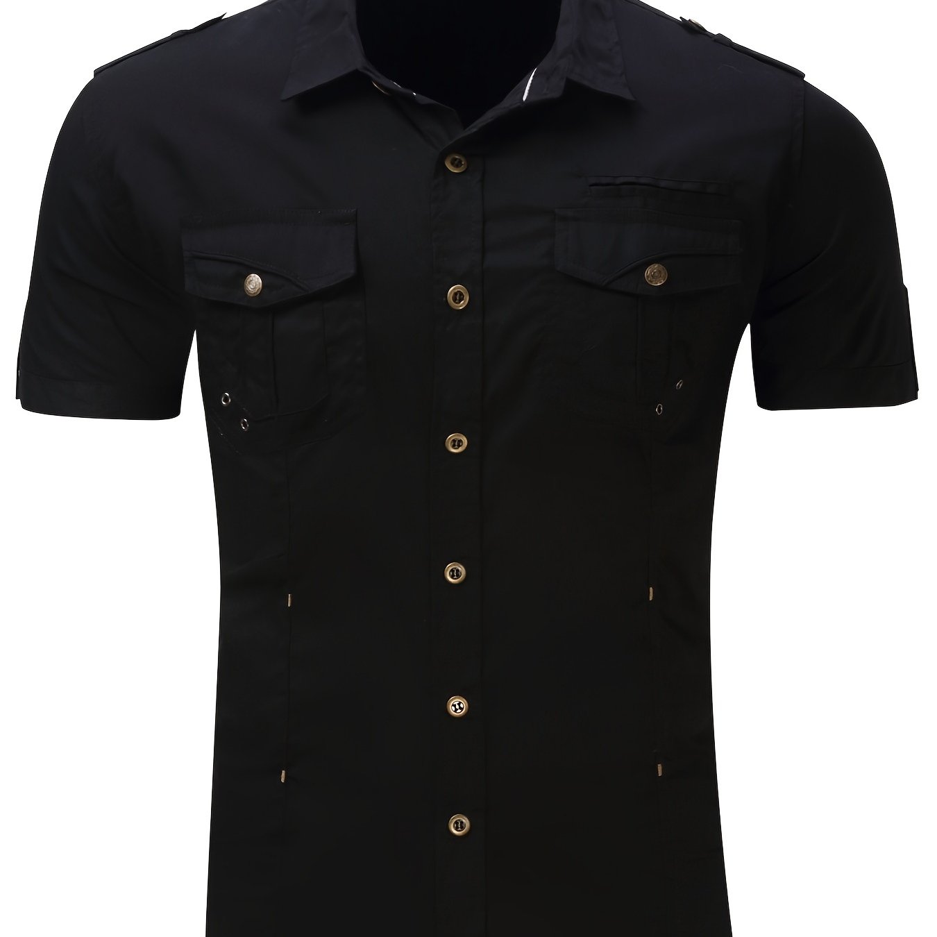 Men s Solid Casual Button Down Shirts - One Size Smaller