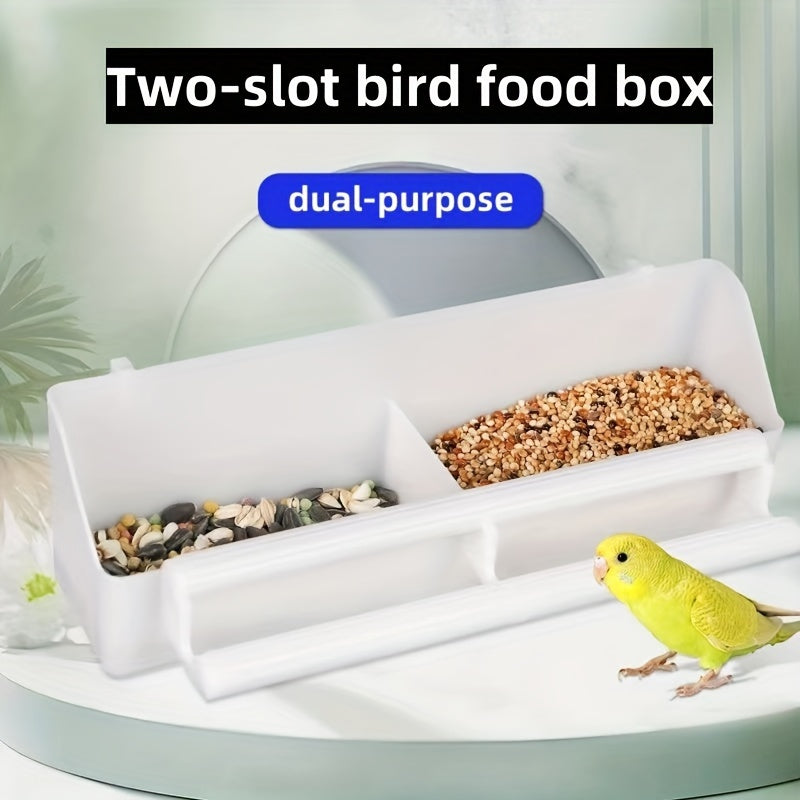 Double Dish Pet Bird Water Feeder