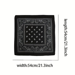 Paisley Bandana Hiphop Silk Scarf Shawl Wrap Head Wrap Bag Handle Charm Gift
