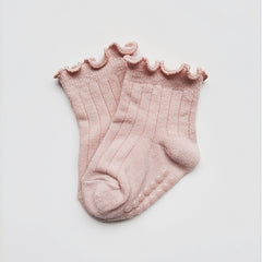 4 Pairs Non Slip Toddler Socks for Baby Girls