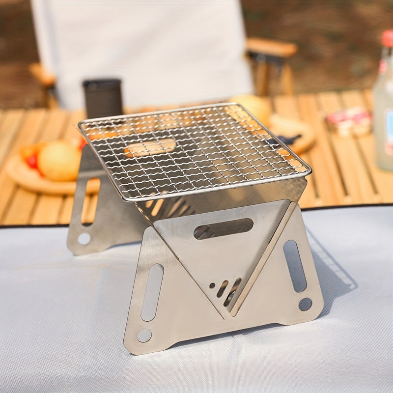 Portable Mini Charcoal Grill for Outdoor Camping and Picnics