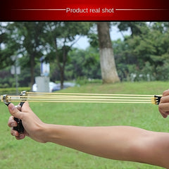 High Precision Alloy Slingshot Toy for Outdoor Play and Fishing