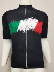 Abstract Flag Pattern Men's Cycling Jersey - Long Sleeve Sportswear