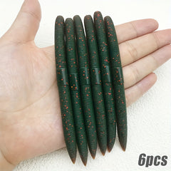 6pcs 5g Soft Bait Worm Fishing Lures Colorful Fishing Gear Accessories