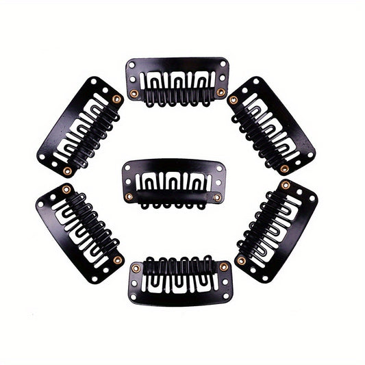 20pcs U Shaped Wigs Clips Silicone Back Hair Extensions Wedding Hair Accessories