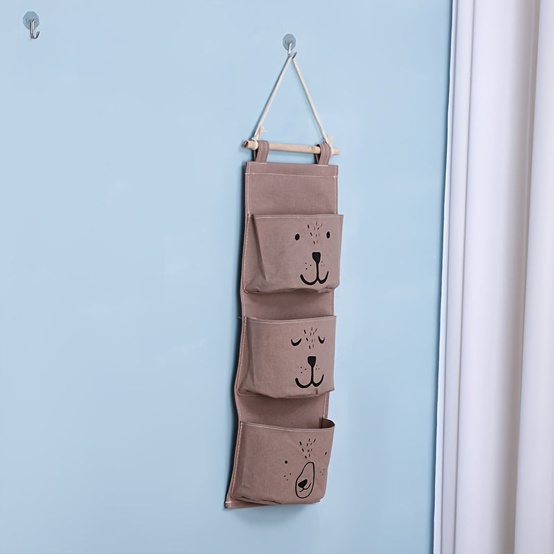 Over The Door Storage Hanging Fabric Bag Bedside Wall Hanging Storage Bag