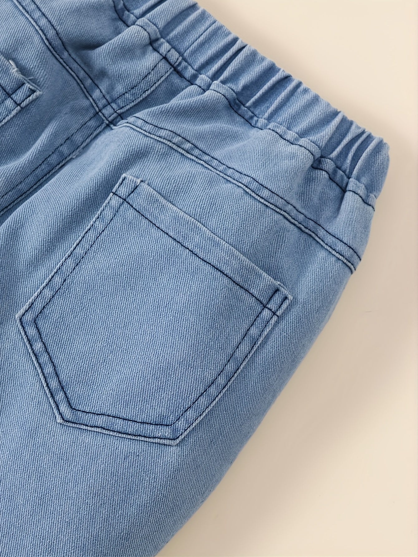 Girls Denim Jeans with Pockets Kids Spring Fall Clothing