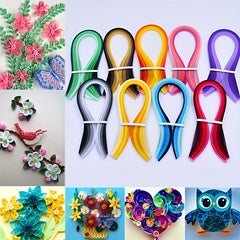 45 Colors 900 Strips Paper Quilling Set 3mm DIY Art & Craft Strips