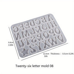 Crystal Drip Gel Mirror Case Number Keychain Molds