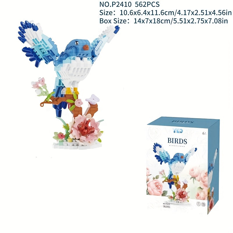 Bird Family Building Blocks Toy Mixed Animal Figurine Educational Creative Play