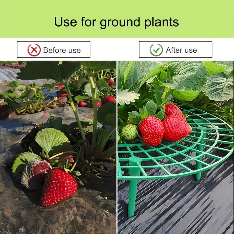 4pcs Strawberry Rack Garden Cultivating Tool