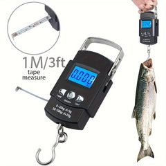 Portable Digital Fishing Scale 110lb LCD Display Lightweight Electronic Luggage