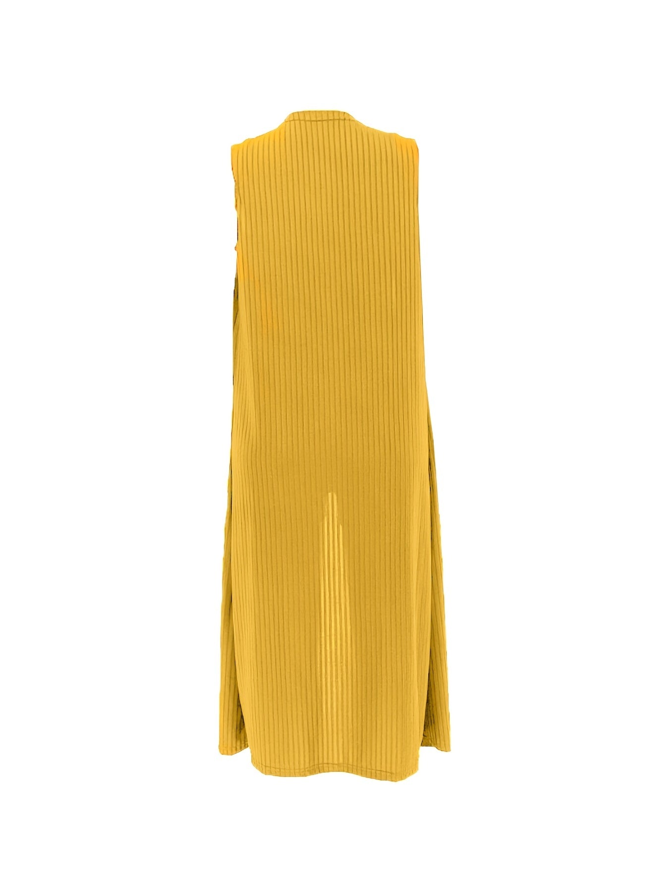Striped Casual 2pc Set Sleeveless Cardigan & Slim Jumpsuit