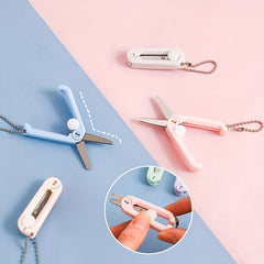 Portable Mini Scissors for Crafts Paper Cutting Travel Safe Art Supplies