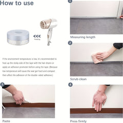 16ft Weather Stripping Silicone Door Seal Strip Transparent 35mm