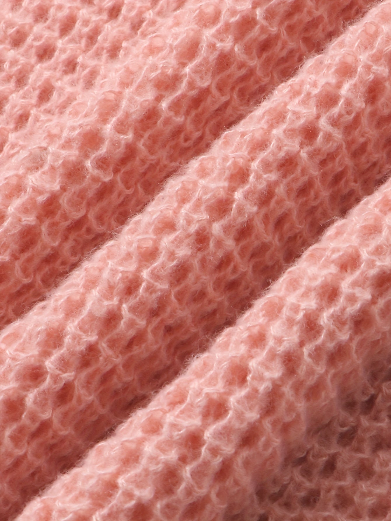 Solid Long Sleeve Round Neck Knitted Jumper