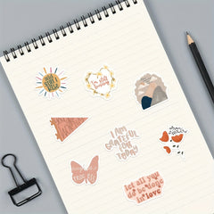 Boho Quote Stickers Waterproof Laptop Skateboard Guitar DIY Gift
