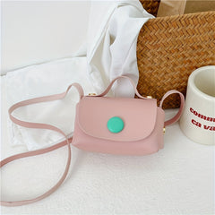 Kids Mini Crossbody Bag PU Leather Small Square Coin Purse
