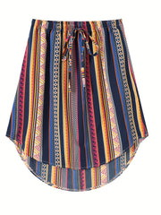 Random Print Casual Skirt for Summer & Spring Women's Clothing