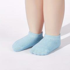 6 Pack Baby Ankle Socks Toddler Non Slip Low Cut Socks with Grip Cotton Blend