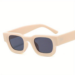 Men's Retro Rectangle Sunglasses Vintage Eyewear