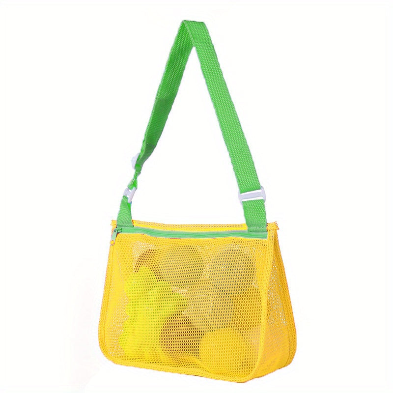 Kids Casual Mesh Beach Bag Shell Collecting Bag