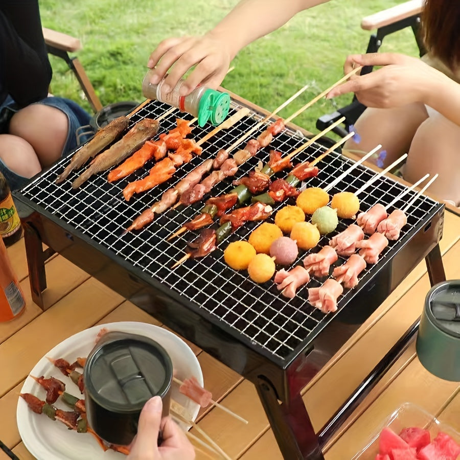 Portable Folding BBQ Grill Outdoor Charcoal Grill Camping Picnic Hiking